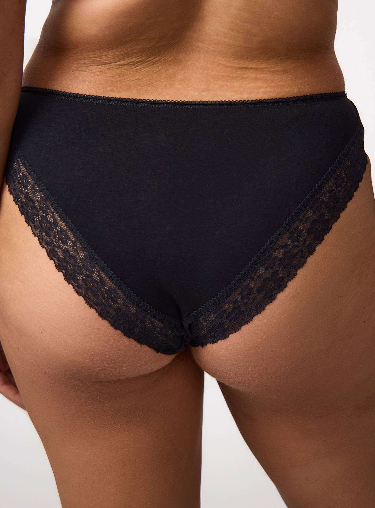 Mono & Nude Lace Detail Brazilian Knickers 5 Pack 8 - Image 2